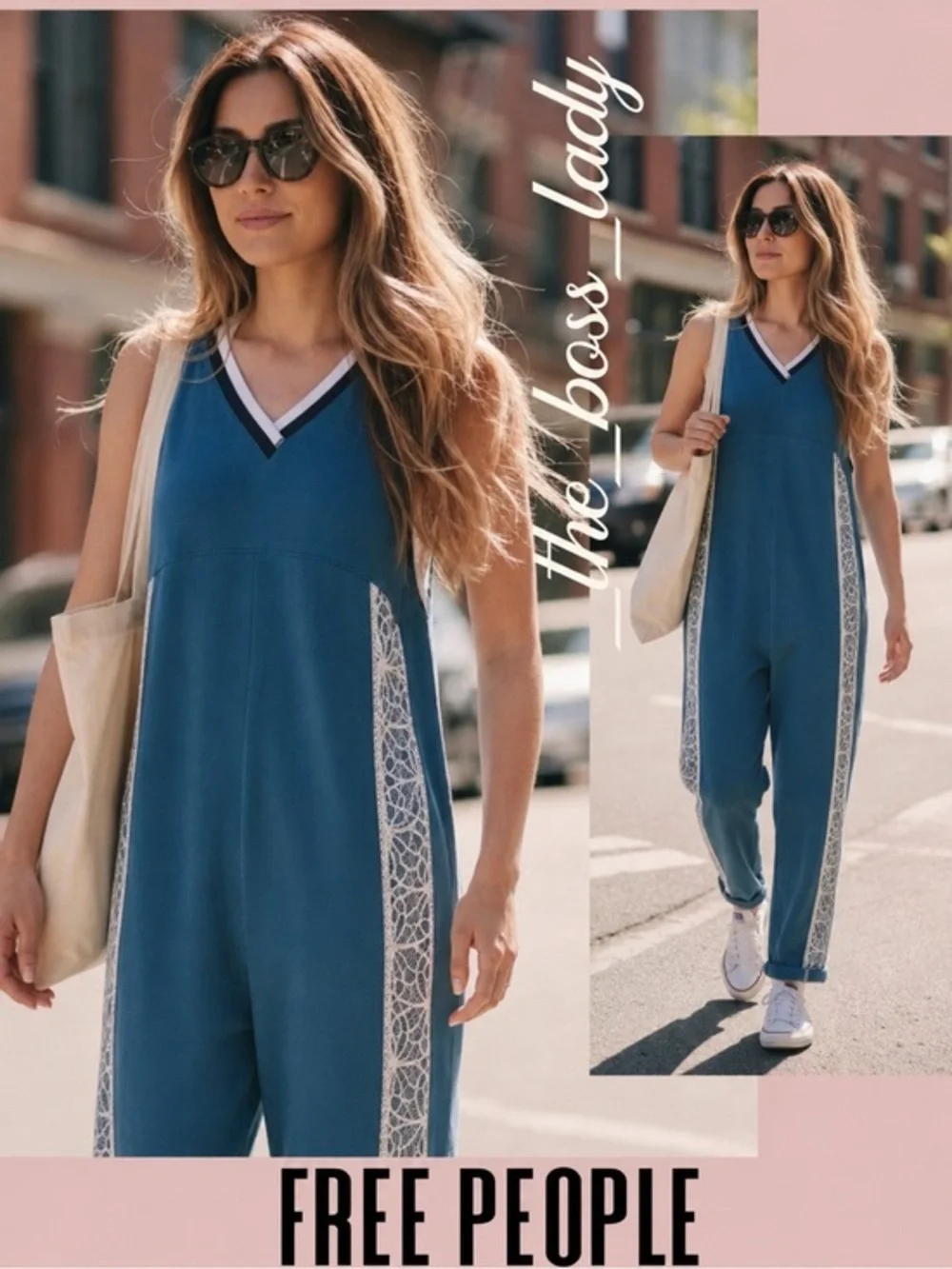 Free People jumpsuit one-piece romper lace casual Small